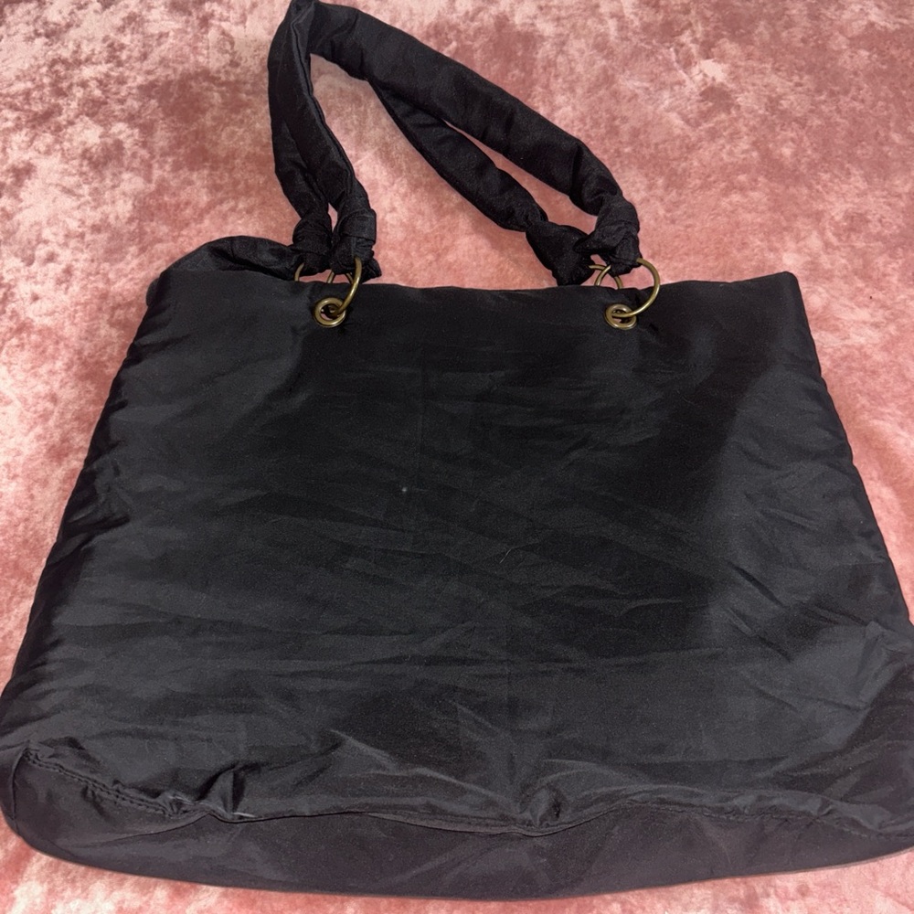 Vera Wang Princess Black and Purple Tote Bag - Picture 6 of 7